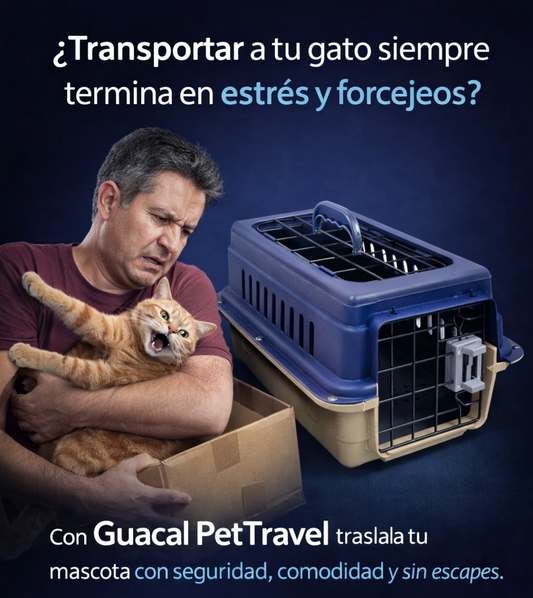 Guacal Transportador Viajero Premium | Doble Puerta | Certificado Aerolíneas