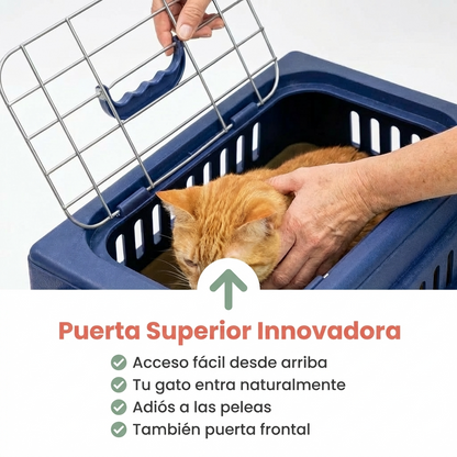 Guacal Transportador Viajero Premium | Doble Puerta | Certificado Aerolíneas