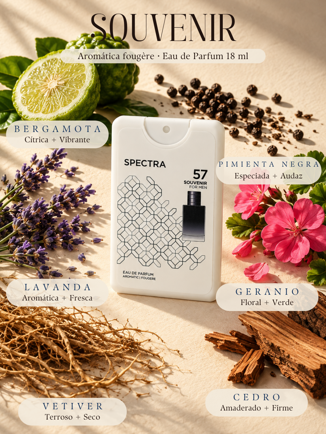 Notas olfativas Spectra Pocket 057 Souvenir